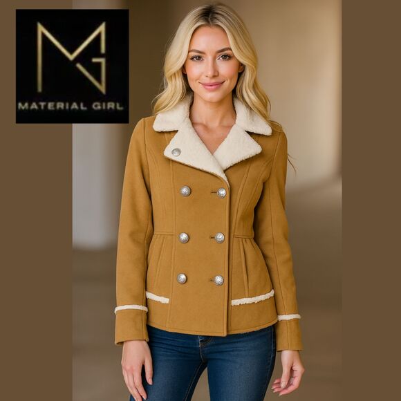Material Girl Suede and Faux Fur Jacket - Picture 1 of 16